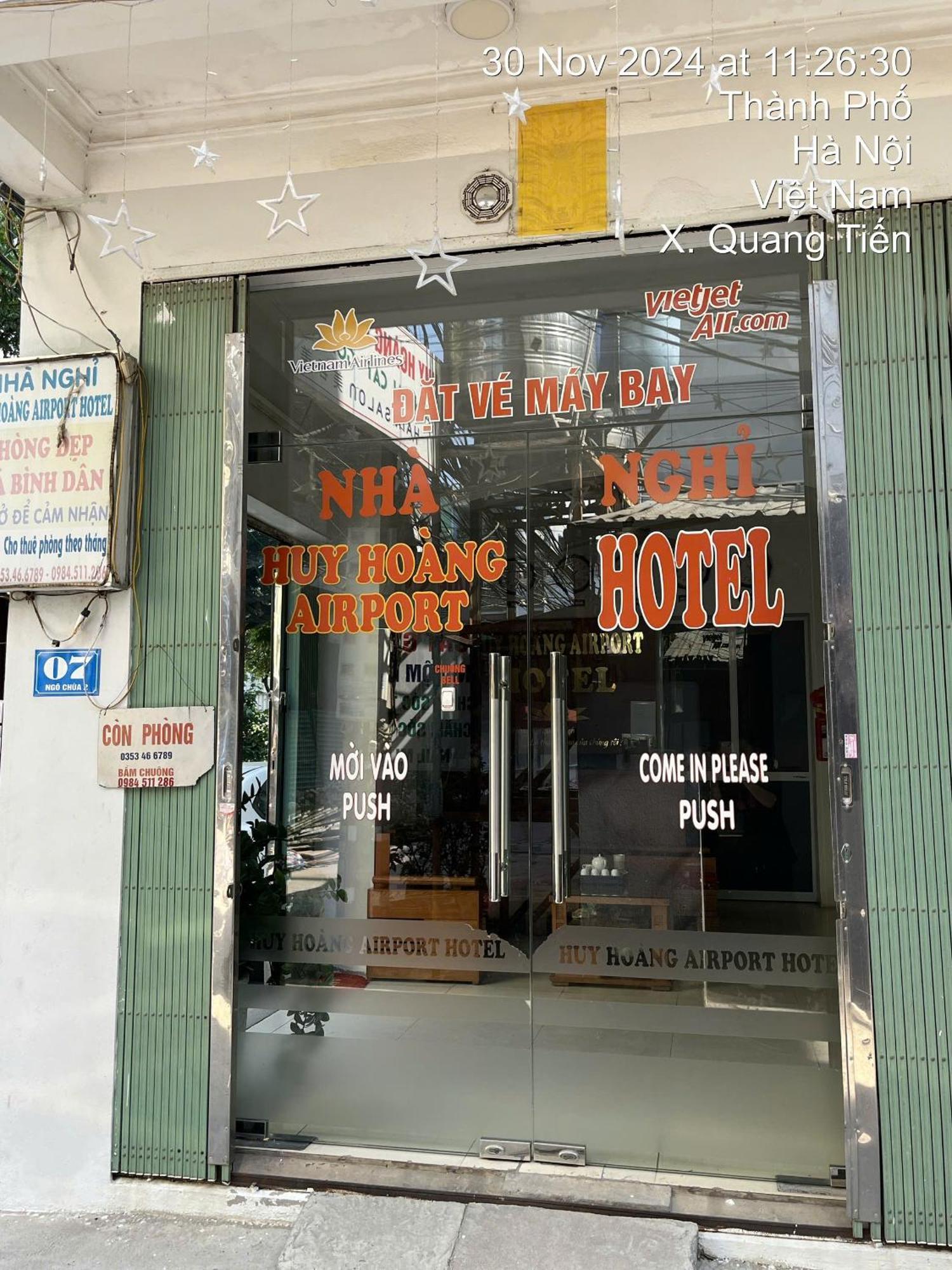 Bed and Breakfast Huy Hoang Airport Hanoi Exterior foto